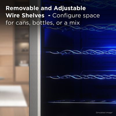 Image showing  2.4 cu. ft. Single Zone 24 Wine Bottles Beverage & Wine Cooler