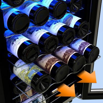 Image showing 8 th TCL 2.4 cu. ft. Single Zone 24 Wine Bottles Beverage & Wine Cooler