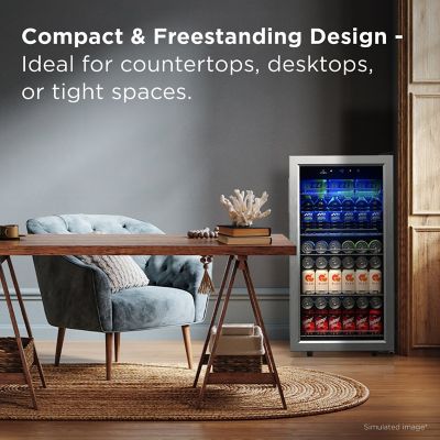 Image showing 5 th TCL 2.4 cu. ft. Single Zone 121 Cans Beverage Cooler