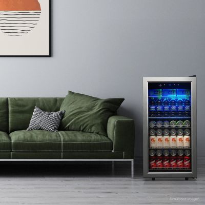Image showing 9 th TCL 2.4 cu. ft. Single Zone 121 Cans Beverage Cooler