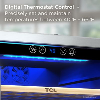 Image showing  5.3 cu. ft. Single Zone 52 Wine Bottles Beverage & Wine Cooler