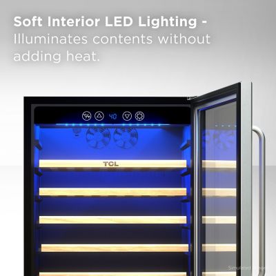 Image showing  5.3 cu. ft. Single Zone 52 Wine Bottles Beverage & Wine Cooler