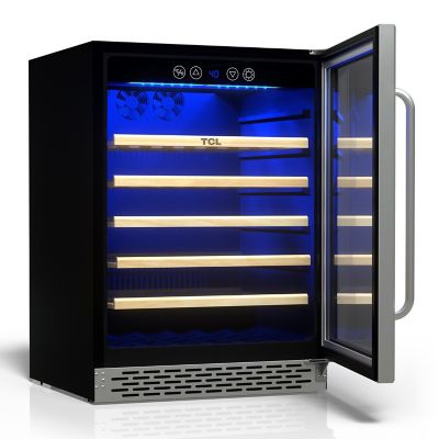Image showing 7 th TCL 5.3 cu. ft. Single Zone 52 Wine Bottles Beverage & Wine Cooler
