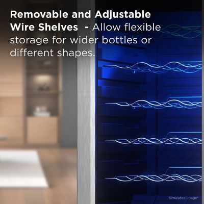 Image showing  1.8 cu. ft. Single Zone 18 Wine Bottles Beverage & Wine Cooler