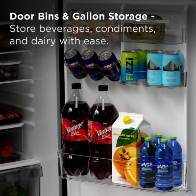 Image showing 5 th TCL 11.6 cu. ft. Counter-Depth Refrigerator with Freezer, Silver