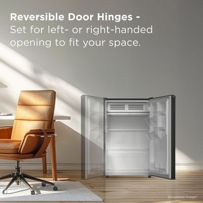 Image showing  4.5 cu. ft. Compact Single Door Refrigerator without Freezer, Black