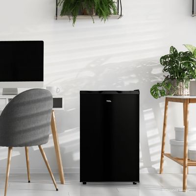 Image showing 9 th TCL 4.5 cu. ft. Compact Single Door Refrigerator without Freezer, Black