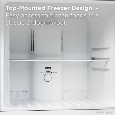 Image showing 7 th TCL 10.1 cu. ft. Double Door Refrigerator with Freezer, Black