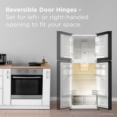 Image showing  11.6 cu. ft. Counter-Depth Refrigerator with Freezer, Black