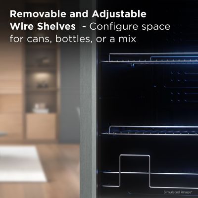 Image showing  2.4 cu. ft. Single Zone 102 Cans Beverage Cooler