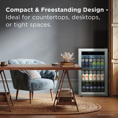 Image showing 5 th TCL 2.4 cu. ft. Single Zone 102 Cans Beverage Cooler