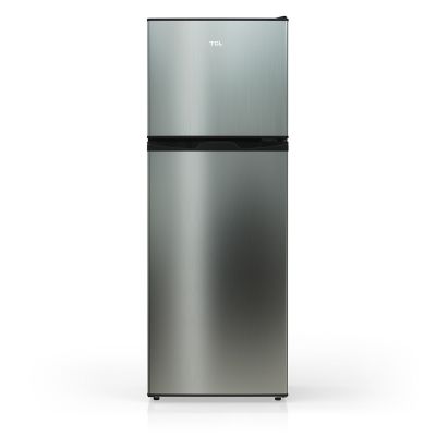 TCL 4.7 cu. ft. Double Door Refrigerator with Freezer, Silver