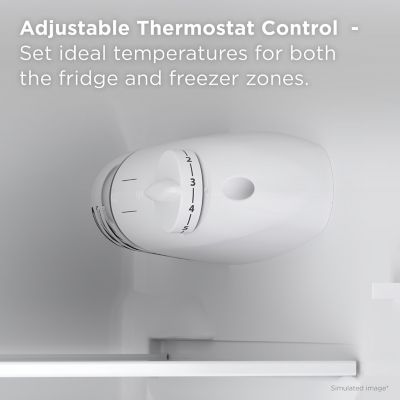 Image showing  4.7 cu. ft. Double Door Refrigerator with Freezer, Silver