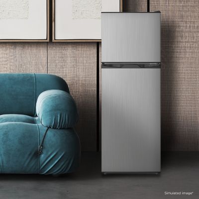 Image showing 9 th TCL 4.7 cu. ft. Double Door Refrigerator with Freezer, Silver