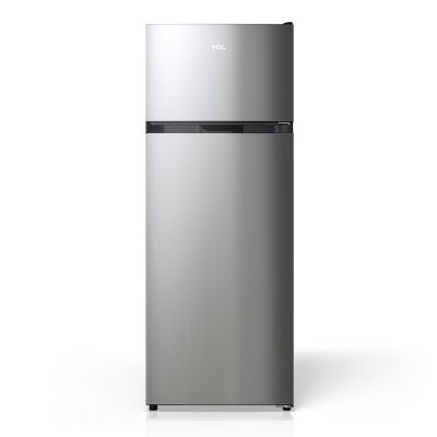 TCL 7.3 cu. ft. Double Door Refrigerator with Freezer, Silver