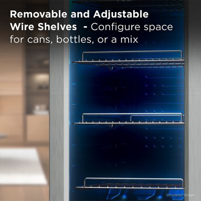 Image showing  1.8 cu. ft. Single Zone 50 Cans Beverage Cooler