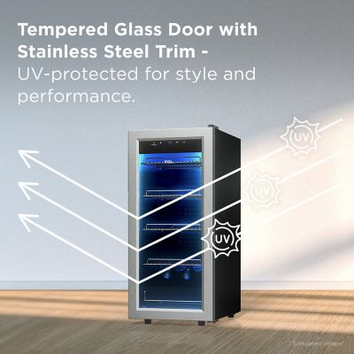 Image showing 6 th TCL 1.8 cu. ft. Single Zone 50 Cans Beverage Cooler