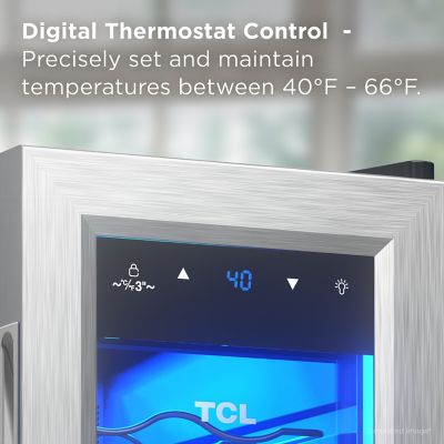 Image showing  1.24 cu. ft. Single Zone 12 Wine Bottles Beverage & Wine Cooler