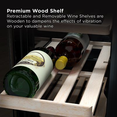 Image showing 7 th TCL 24 in. Dual Zone 20 Wine Bottles and 78 Cans Beverage & Wine Cooler