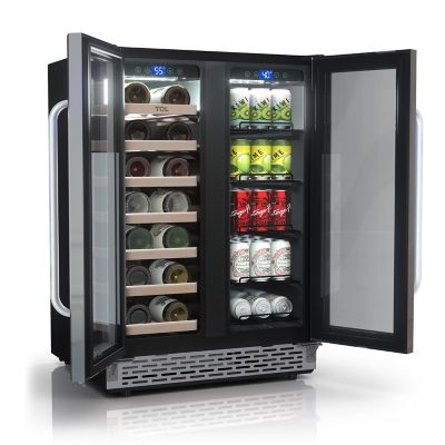 Image showing 8 th TCL 24 in. Dual Zone 20 Wine Bottles and 78 Cans Beverage & Wine Cooler