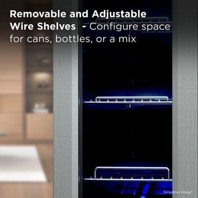 Image showing  1.24 cu. ft. Single Zone 33 Cans Beverage Cooler