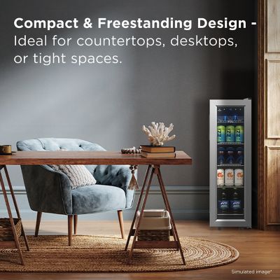 Image showing 5 th TCL 1.24 cu. ft. Single Zone 33 Cans Beverage Cooler
