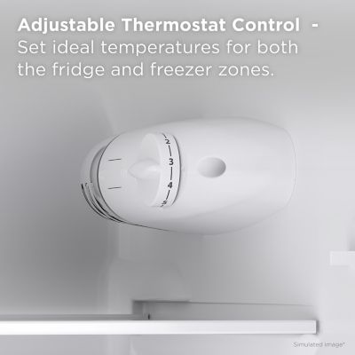 Image showing  4.7 cu. ft. Double Door Refrigerator with Freezer, Black