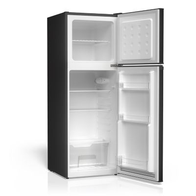 Image showing 6 th TCL 4.7 cu. ft. Double Door Refrigerator with Freezer, Black