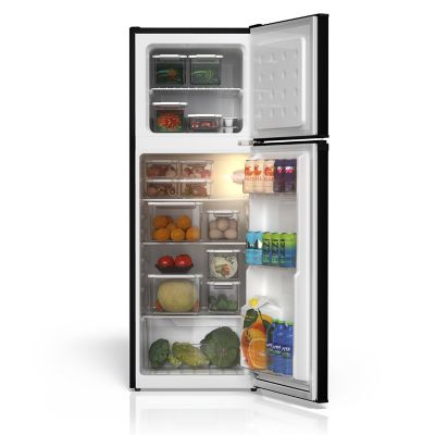Image showing 7 th TCL 4.7 cu. ft. Double Door Refrigerator with Freezer, Black