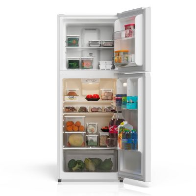 Image showing 8 th TCL 10.1 cu. ft. Double Door Refrigerator with Freezer, White