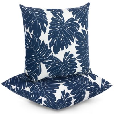 Image showing  Outdoor 2 pk. 17 in. x 17 in. x 5 in. Seat Cushions, Blue