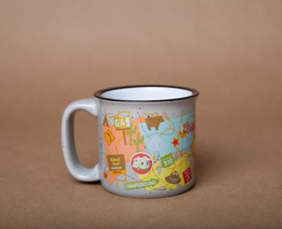 Image showing  Travel Map Design Ceramic Coffee Mug, 15 oz., CC-004TMG