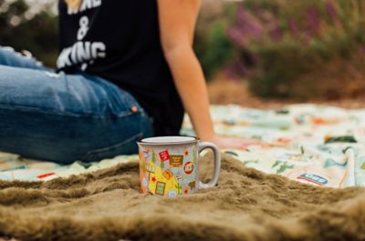 Image showing  Travel Map Design Ceramic Coffee Mug, 15 oz., CC-004TMG