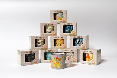 Image showing  Travel Map Design Ceramic Coffee Mug, 15 oz., CC-004TMG