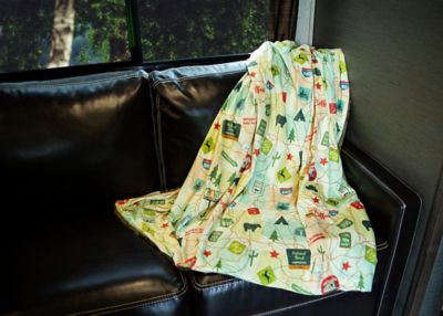 Image showing  The Throw Travel Map Picnic Blanket, CC-005TM