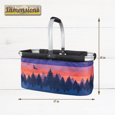Image showing  Scenic Sunset Design Picnic Basket, CC-010SSB