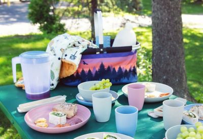 Image showing  Scenic Sunset Design Picnic Basket, CC-010SSB