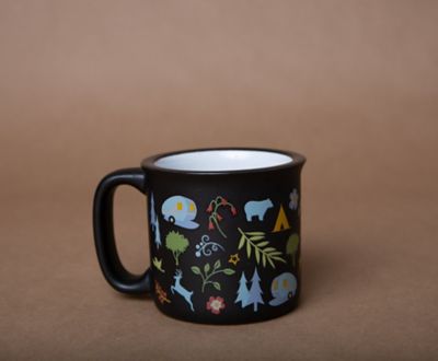 Image showing  Into The Woods Design Ceramic Coffee Mug, 15 oz., CC-004BLK