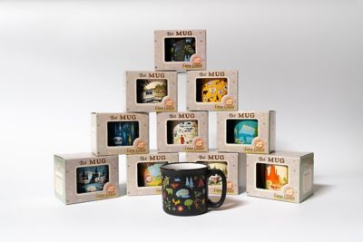 Image showing  Into The Woods Design Ceramic Coffee Mug, 15 oz., CC-004BLK