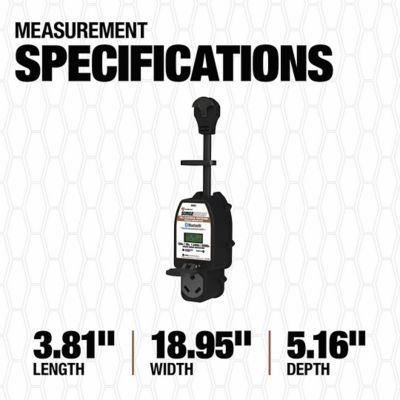Image showing  30 Amps Portable Surge Protector With Fault Indicator, 34931
