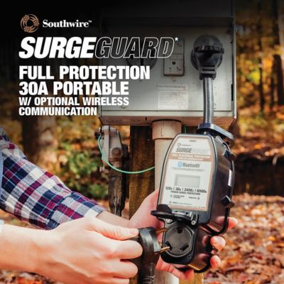 Image showing 5 th Southwire 30 Amps Portable Surge Protector With Fault Indicator, 34931