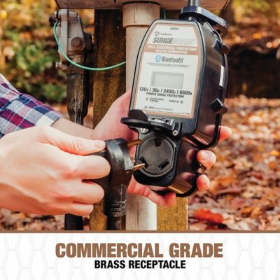 Image showing 9 th Southwire 30 Amps Portable Surge Protector With Fault Indicator, 34931
