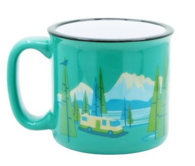 Camp Casual Birds Eye View Design Ceramic Coffee Mug, 15 oz., CC-004TL