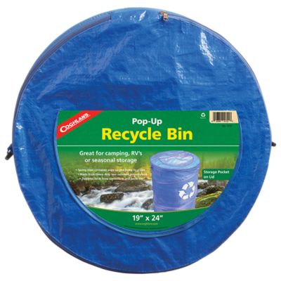 Image showing  Pop-Up Recycle Bin with Lid, Blue, 1715