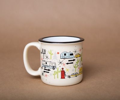 Image showing  Wonderlust White Design Ceramic Coffee Mug, 15 oz., CC-004C