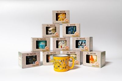 Image showing  Tangerine Trip Design Ceramic Coffee Mug, 15 oz., CC-004T