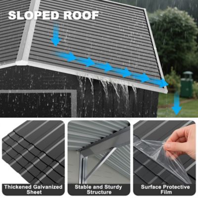 Image showing  8 X 10ft. Storage Tool Shed With Sliding Doors