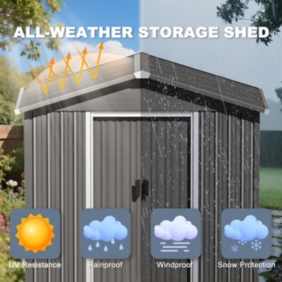 Image showing  6 X 4ft. Storage Tool Shed With Sliding Doors