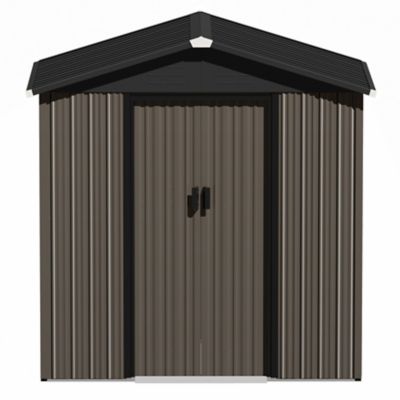 Image showing  6 x 4 ft. Garden Shed Storage Tool Shed with Sliding Doors