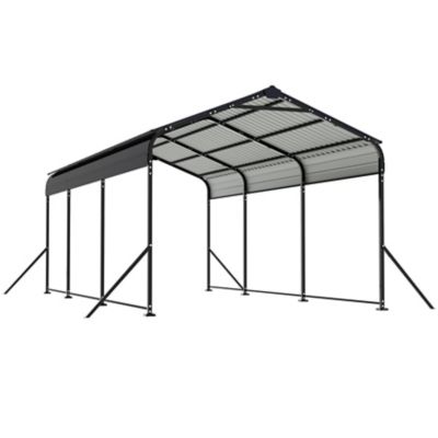 Image showing 9 th Nuu Garden 10 x 15ft. Metal Carport Garage with Canopy and Shelter, Windproof Ground Anchors and Reinforced Frame